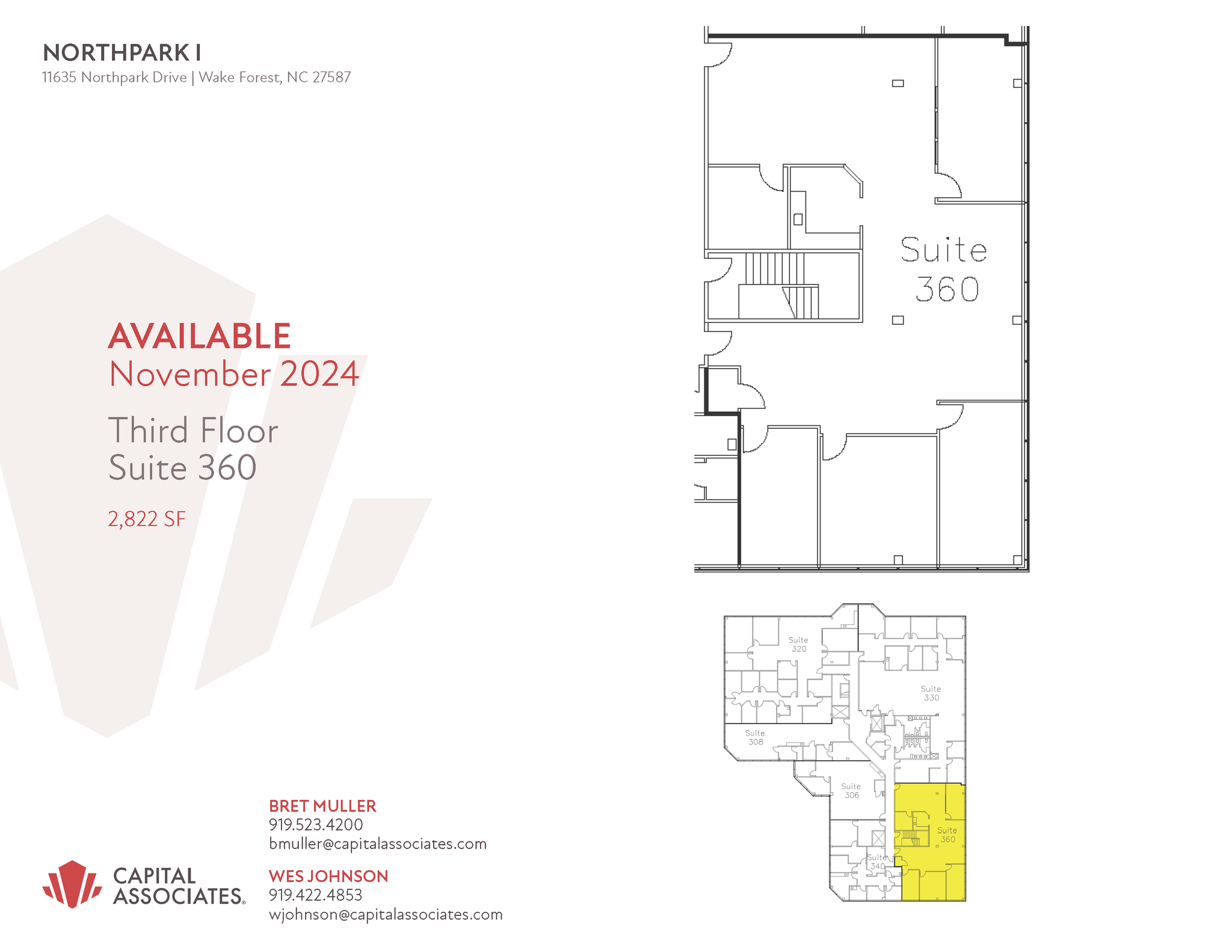 11635 Northpark Dr, Wake Forest, NC à louer Plan d  tage- Image 1 de 1