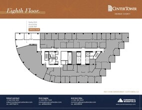 600 Anton Blvd, Costa Mesa, CA à louer Plan d’étage- Image 1 de 9