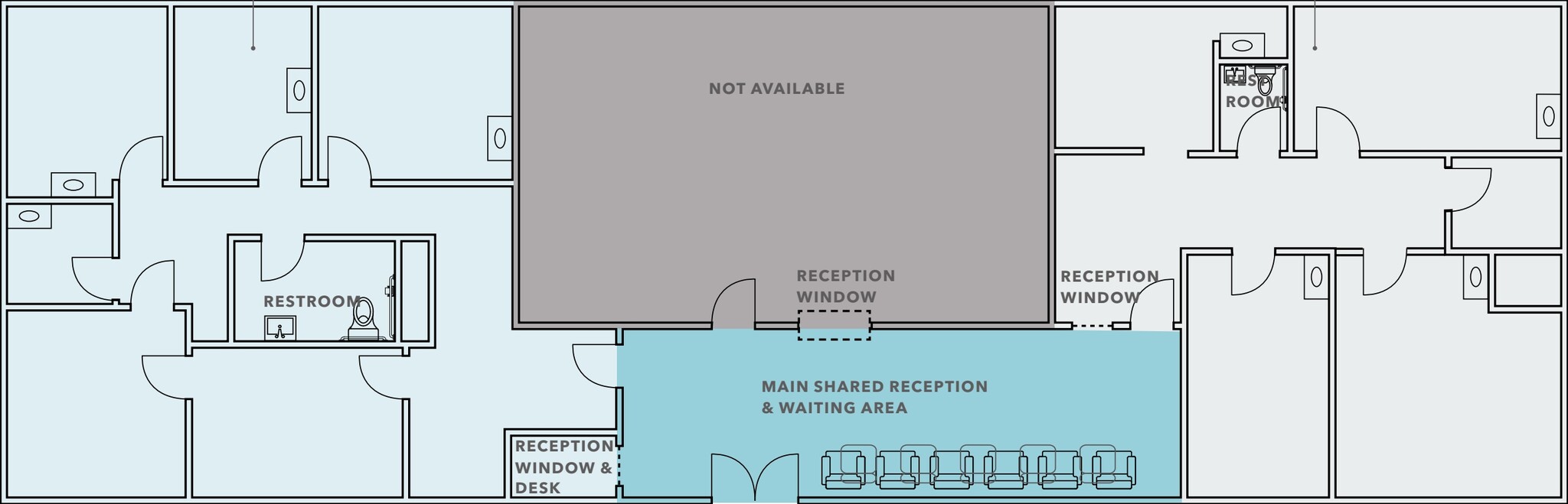 1363-1375 S Eliseo Dr, Larkspur, CA for lease Floor Plan- Image 1 of 2