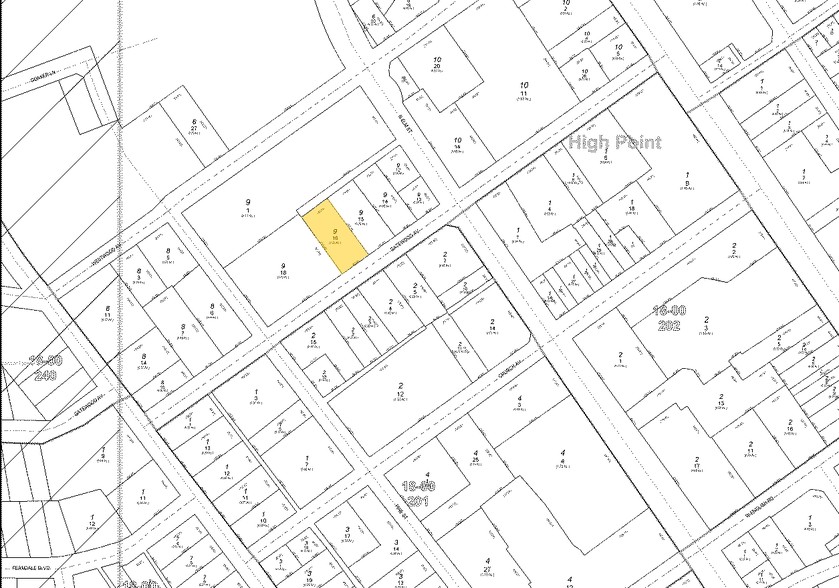 210 Gatewood Ave, High Point, NC à louer - Plan cadastral - Image 2 de 3