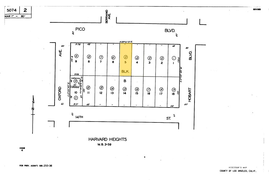 2990 W Pico Blvd, Los Angeles, CA for sale - Plat Map - Image 1 of 1