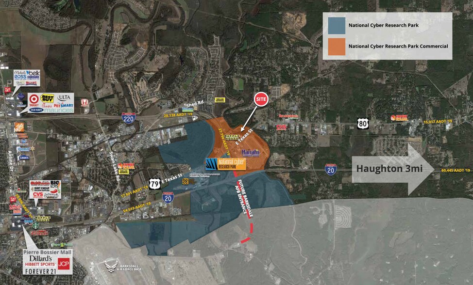 8001 Texas St, Bossier City, LA à vendre - Aérien - Image 2 de 4