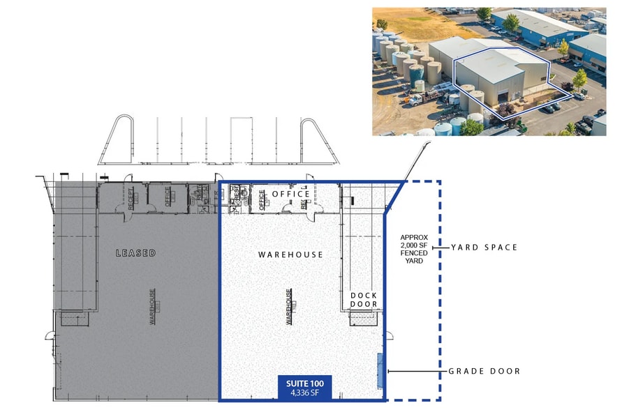 240 Taylor Ave, Meridian, ID for lease - Floor Plan - Image 2 of 3