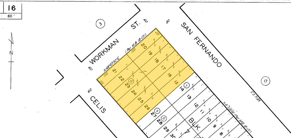 1334 San Fernando Rd, San Fernando, CA à louer - Plan cadastral - Image 3 de 4