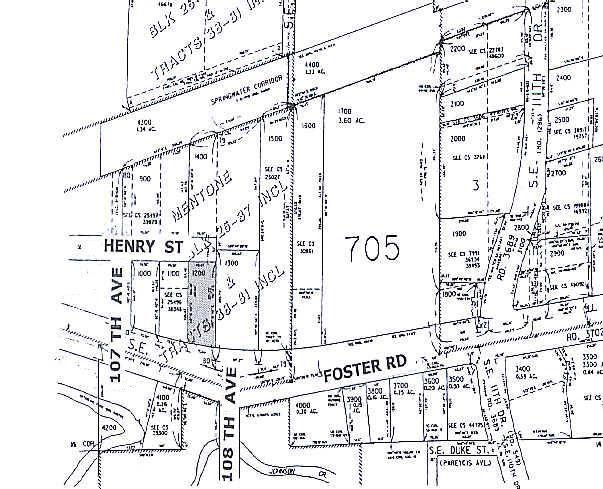 10735 SE Foster Rd, Portland, OR for lease - Plat Map - Image 3 of 4