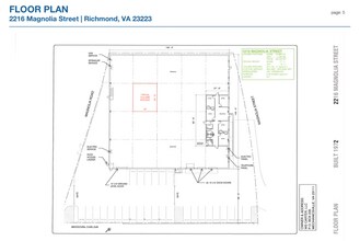 2216 Magnolia St, Richmond, VA à louer Plan d’étage- Image 1 de 1