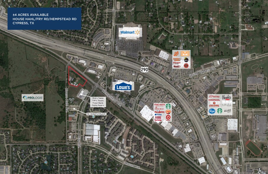 House Hahl/Fry Rd/Hempstead Rd, Cypress, TX à vendre - Aérien - Image 3 de 3
