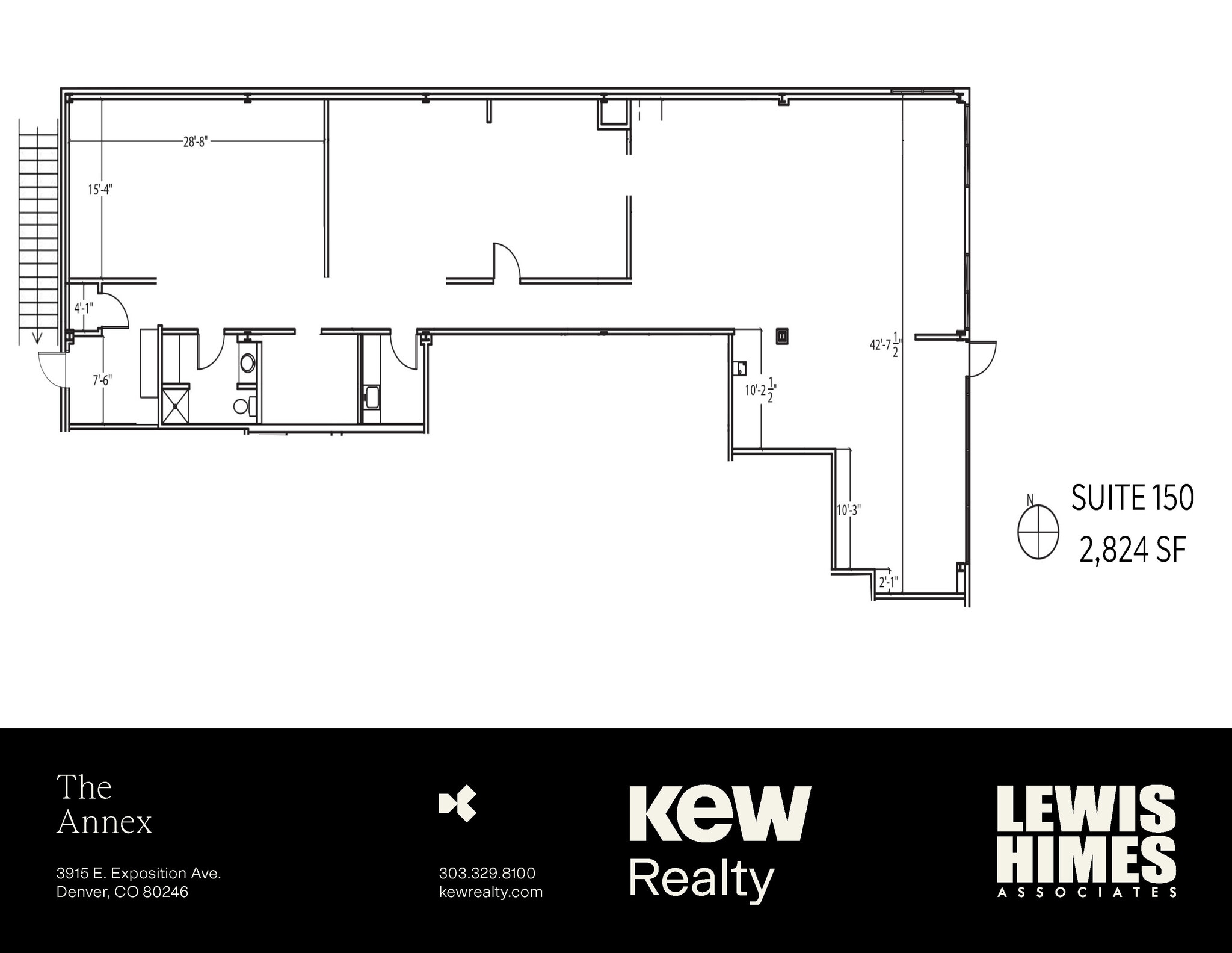 3915 E Exposition Ave, Denver, CO for lease Floor Plan- Image 1 of 5