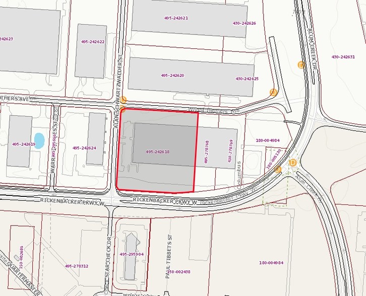 2300 Rickenbacker Pky, Columbus, OH à louer - Plan cadastral - Image 2 de 4
