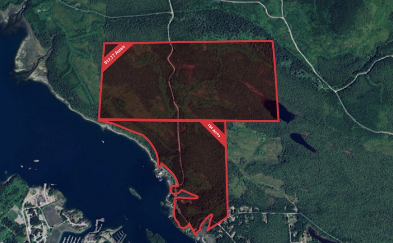 Vancouver Island Sites - Port Albion, Ucluelet, BC for sale Aerial- Image 1 of 1