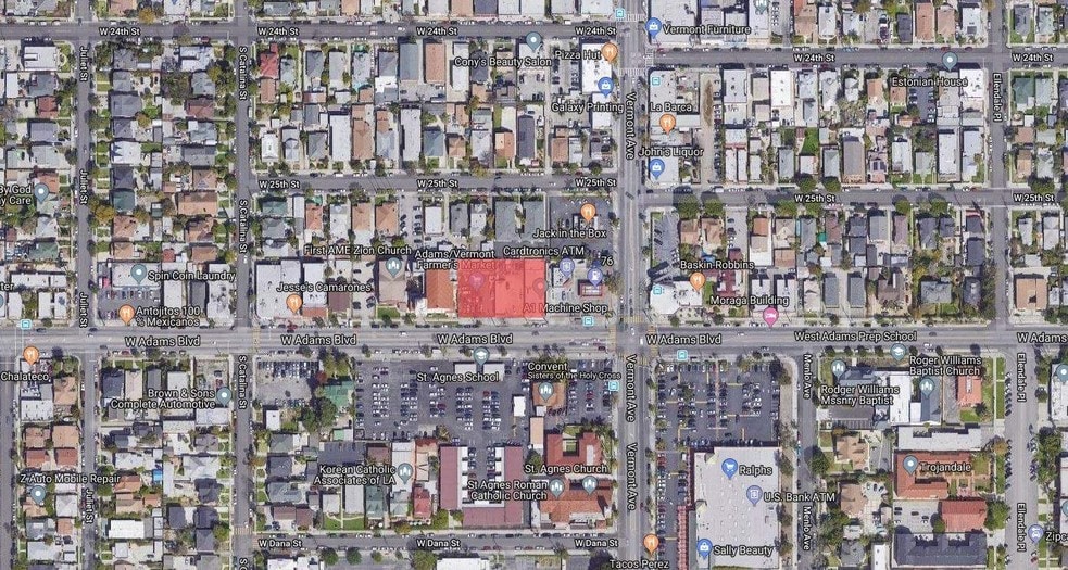 1421-1439 W Adams Blvd, Los Angeles, CA for lease - Aerial - Image 2 of 5