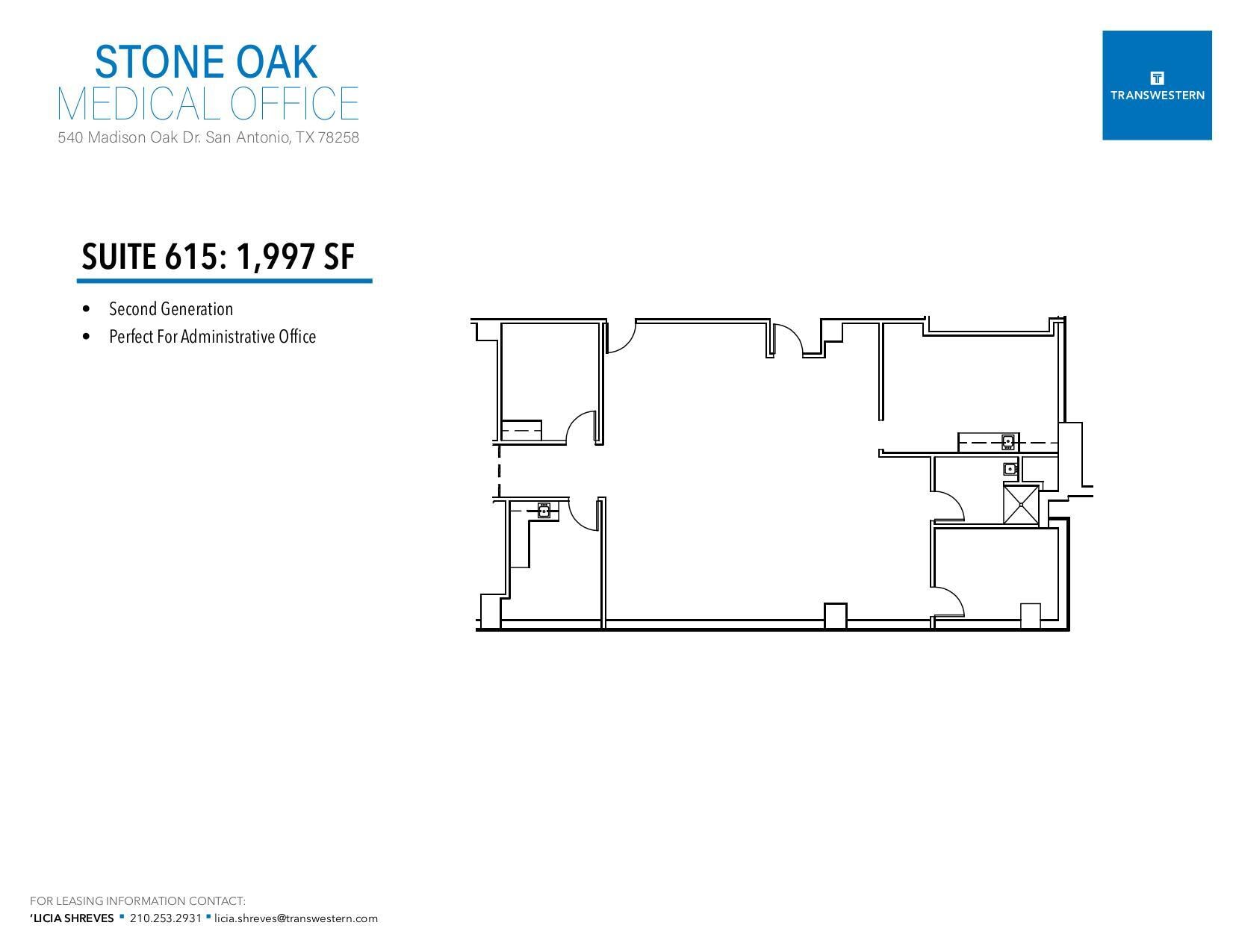 540 Madison Oak Dr, San Antonio, TX for lease Floor Plan- Image 1 of 1