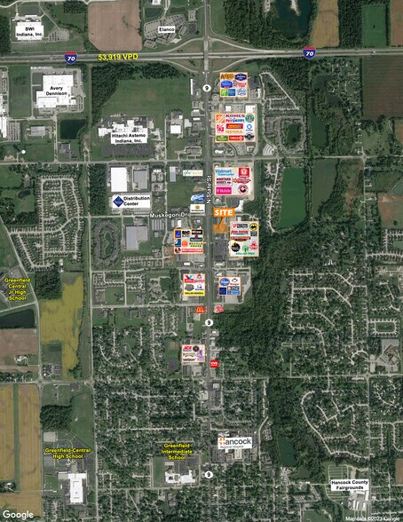 1745 N State St, Greenfield, IN à louer - Aérien - Image 2 de 4
