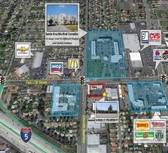 1104-1106 E 17th St, Santa Ana, CA - Aérien  Vue de la carte