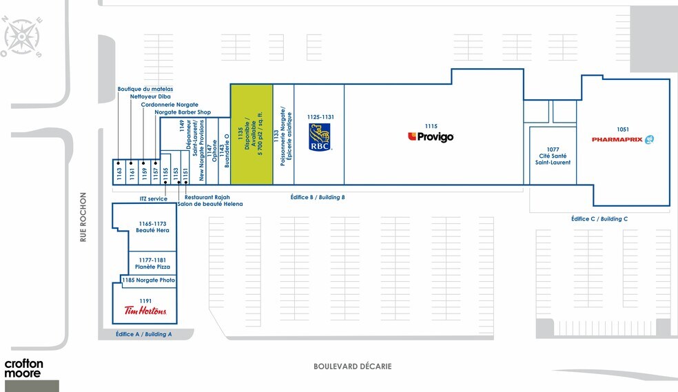 1051-1191 Rue Décarie, Montréal, QC for lease - Site Plan - Image 2 of 7
