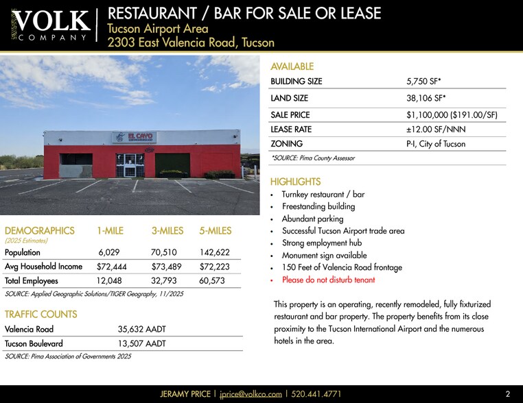 2303 E Valencia Rd, Tucson, AZ à louer - Autre - Image 2 de 8