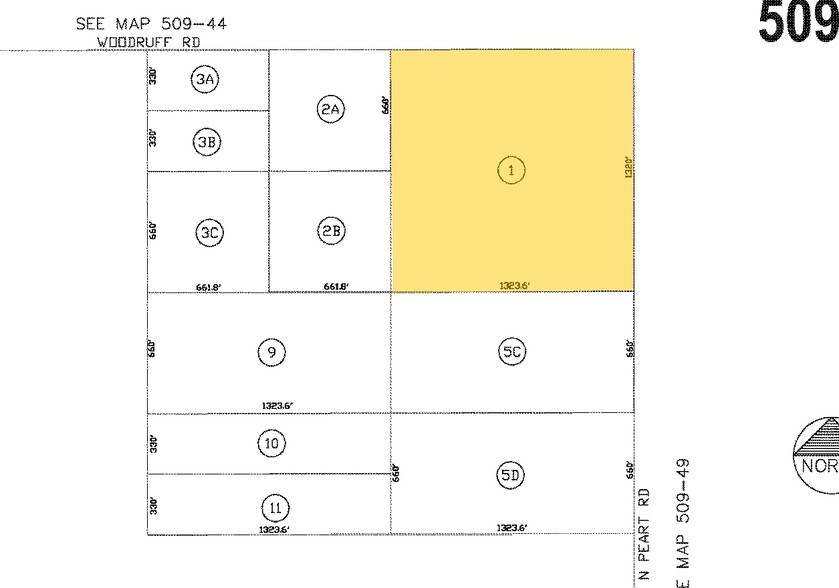 SWC Peart & Woodruff Rd, Casa Grande, AZ à vendre - Plan cadastral - Image 2 de 2