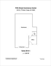 2009 E 5th St, Tempe, AZ for lease Floor Plan- Image 1 of 1