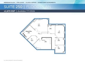 1415 L St, Sacramento, CA à louer Plan d’étage- Image 1 de 1