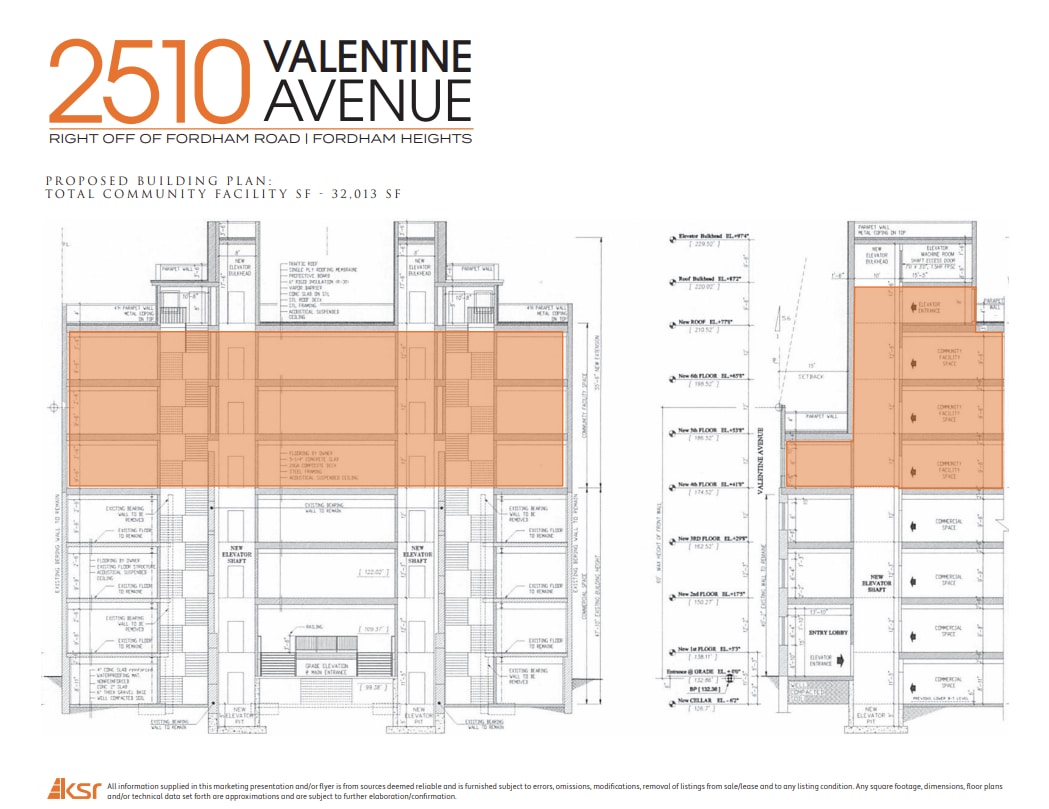 2510 Valentine Ave, Bronx, NY à louer Plan d’étage- Image 1 de 4