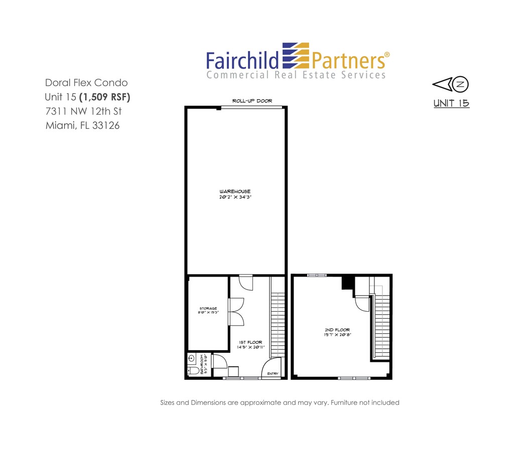 7311-7323 NW 12th St, Miami, FL 33126 - Unit 15 -  - Floor Plan - Image 1 of 1