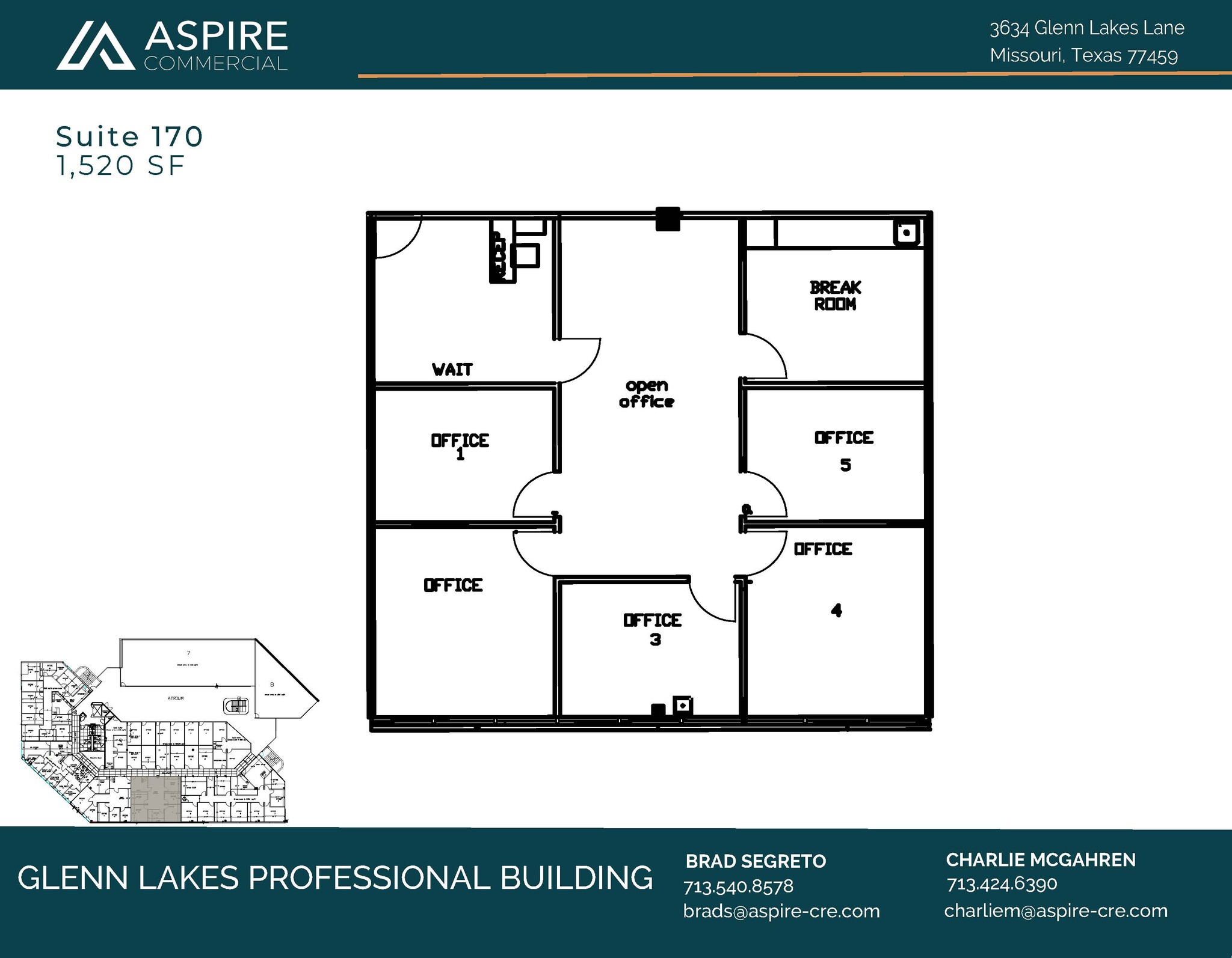 3634 Glenn Lakes Lane, Missouri City, TX à louer Plan d’étage- Image 1 de 1