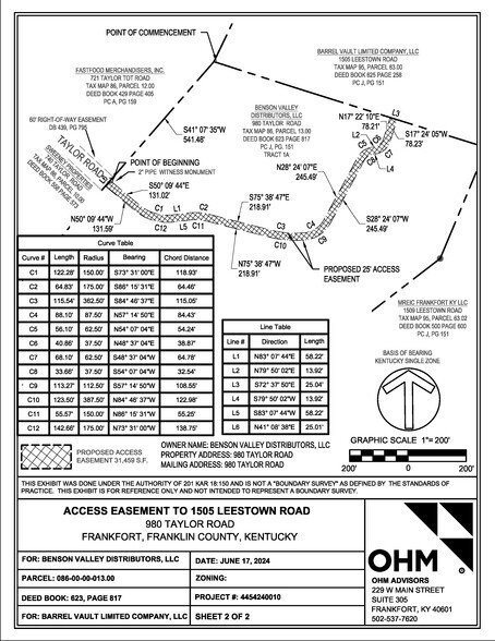 1505 Leestown Rd, Frankfort, KY à vendre - Plan de site - Image 3 de 6