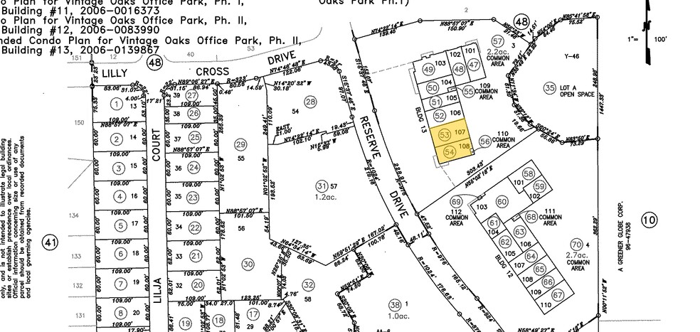 950 Reserve Dr, Roseville, CA à louer - Plan cadastral - Image 2 de 19