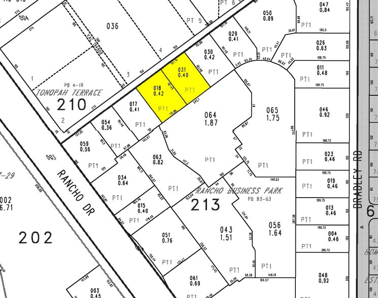 3652-3654 N Rancho Dr, Las Vegas, NV for lease - Plat Map - Image 3 of 3