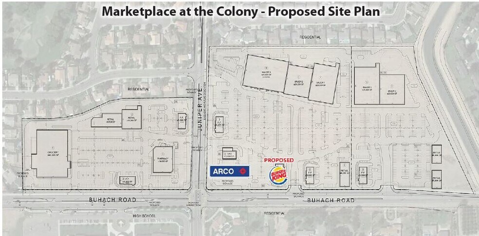 N Buhach Rd & Juniper Ave, Atwater, CA à vendre - Plan de site - Image 2 de 4