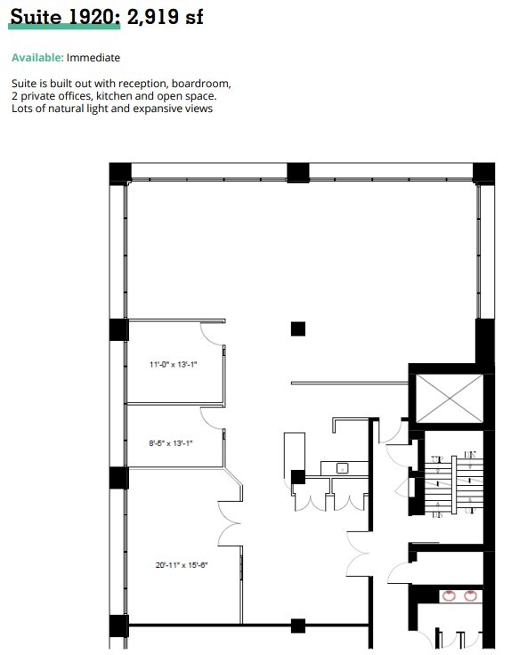 439 University Ave, Toronto, ON à louer Plan d’étage- Image 1 de 1