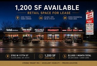 More details for 3782 W 117th St, Cleveland, OH - Retail for Lease