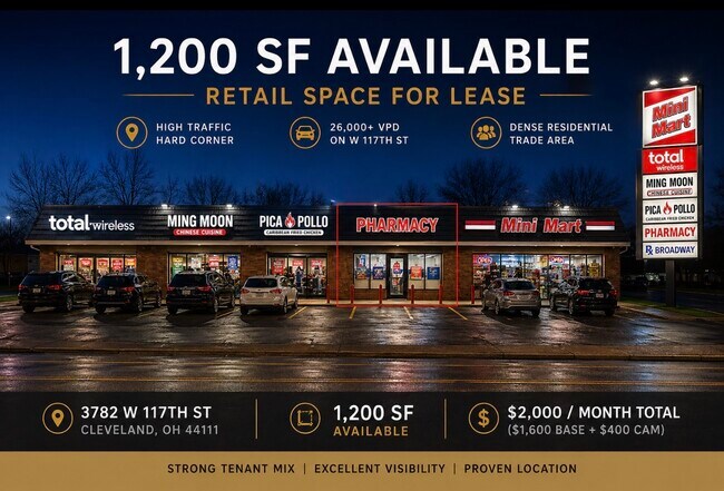 Plus de détails pour 3782 W 117th St, Cleveland, OH - Commerce de détail à louer