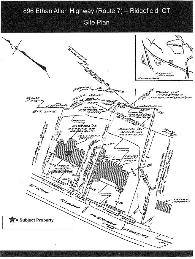 896 Ethan Allen Hwy, Ridgefield, CT à vendre Plan de site- Image 1 de 1