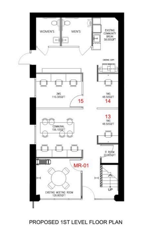 120 E 3rd St, Long Beach, CA à louer Plan d’étage- Image 1 de 1