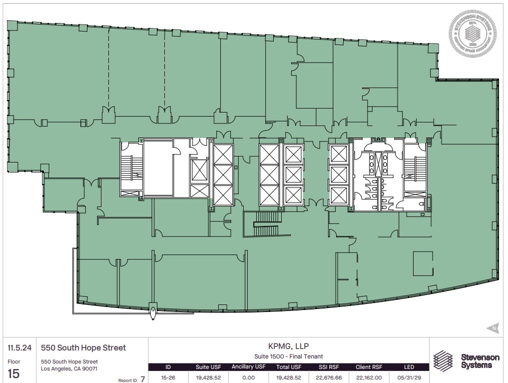 550 S Hope St, Los Angeles, CA à louer Plan d’étage- Image 1 de 1