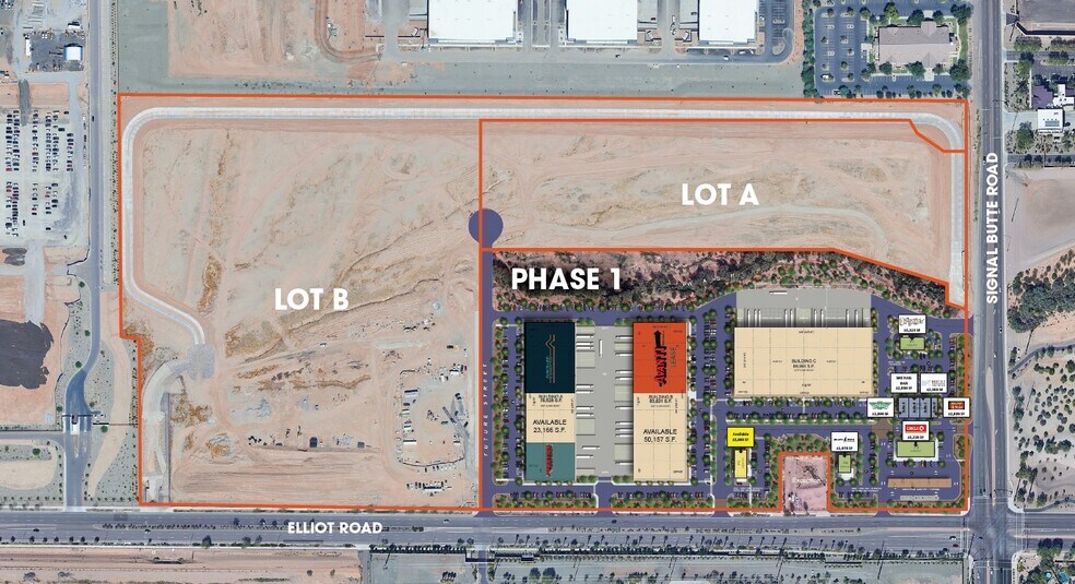 NWC Elliot & Signal Butte Rd, Mesa, AZ à vendre - Aérien - Image 2 de 3