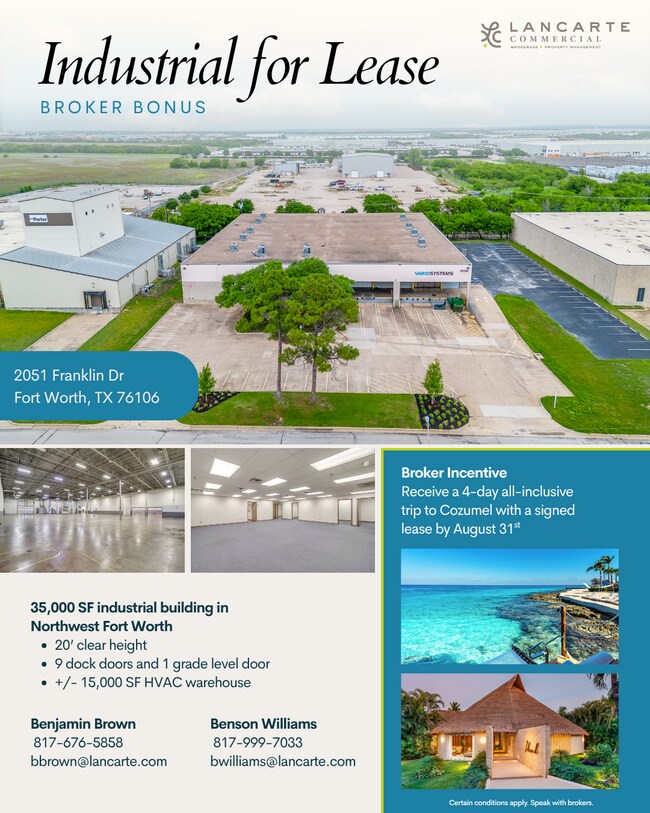 More details for 2051 Franklin Dr, Fort Worth, TX - Industrial for Lease