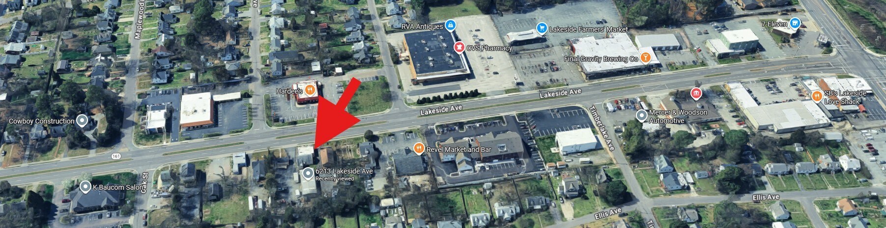 6213 Lakeside Ave, Richmond, VA à louer Aérien- Image 1 de 3