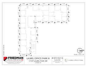 17197 N Laurel Park Dr, Livonia, MI for lease Floor Plan- Image 1 of 3