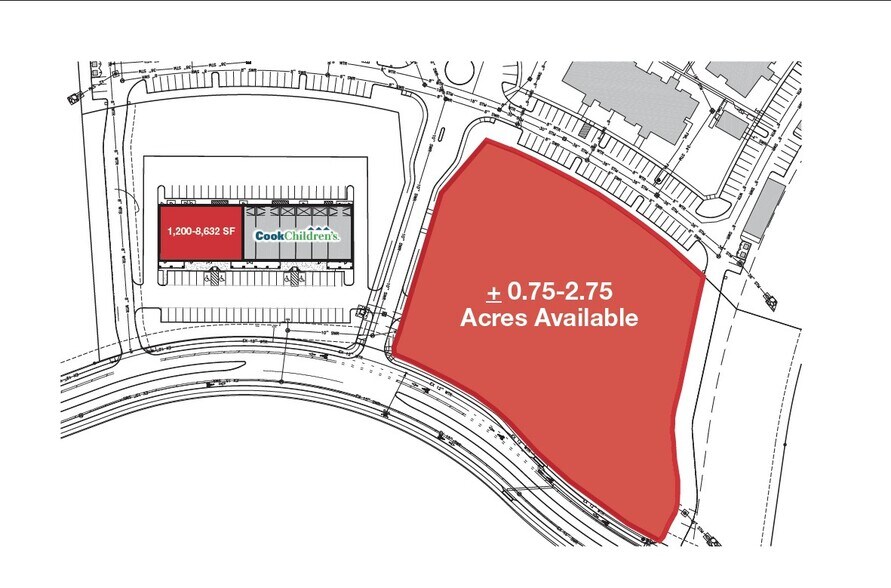 1640 Candler Dr, Burleson, TX for lease - Site Plan - Image 2 of 6