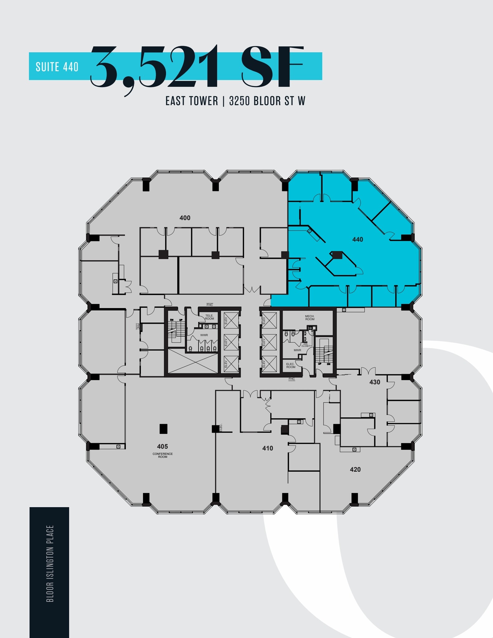 3250-3300 Bloor St W, Toronto, ON à louer Plan d’étage- Image 1 de 1