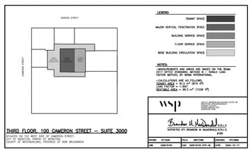 100 Cameron St, Moncton, NB for lease Floor Plan- Image 1 of 1