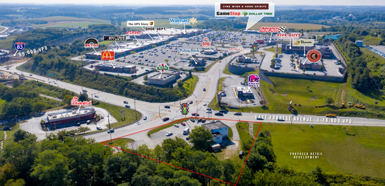 99 E Forest Ave, Shrewsbury, PA à vendre Aérien- Image 1 de 2