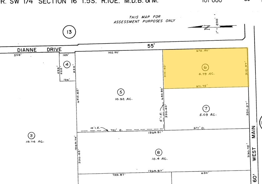 1 Dianne Dr, Turlock, CA à vendre - Plan cadastral - Image 3 de 3