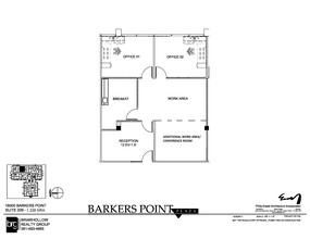 16000 Barkers Point Ln, Houston, TX à louer Plan d  tage- Image 1 de 1