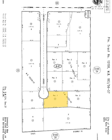 Indiana Ct, Redlands, CA à vendre - Plan cadastral - Image 2 de 2