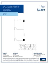 5433 Westheimer Rd, Houston, TX for lease Floor Plan- Image 1 of 1