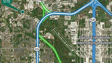 1070 S Kimball Ave, Southlake, TX - AERIAL map view