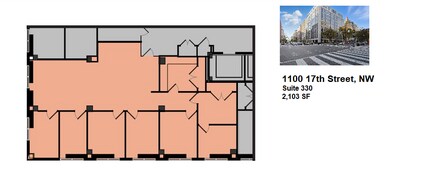 1100 17th St NW, Washington, DC for lease Floor Plan- Image 1 of 13